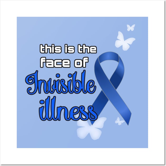 Blue Awareness Ribbon Wall Art by AlondraHanley